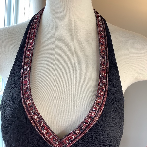 Beautiful NWT Sue Wong dressy top with beaded accents - Picture 4 of 11